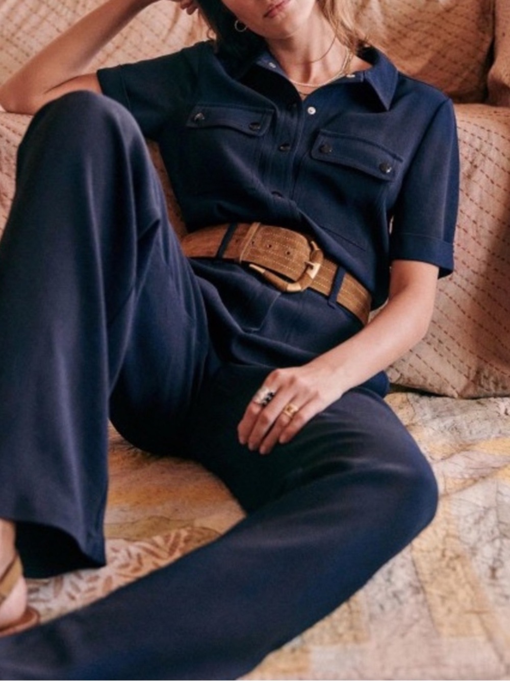 Sézane Manhatt jumpsuit FR34/US2